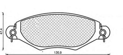 MAGNETI MARELLI 430216171039 -  Комплект тормозных колодок, дисковый тормоз